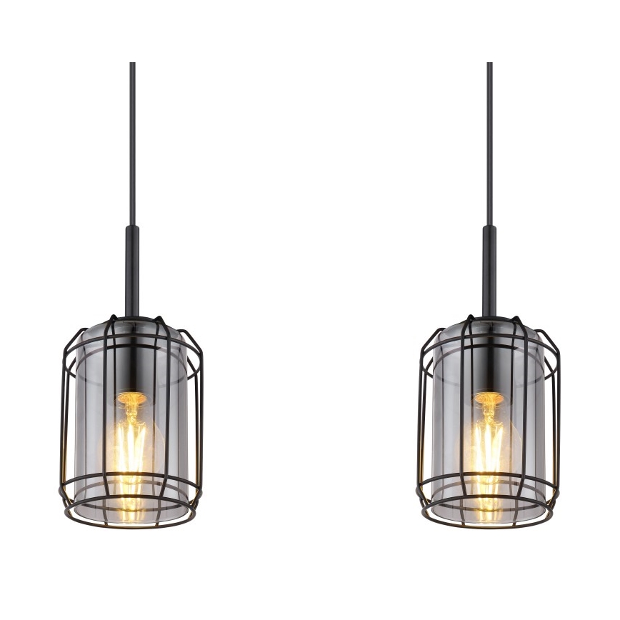 Globo - Ljusskrona med upphängningsrem  3xE27/60W/230V