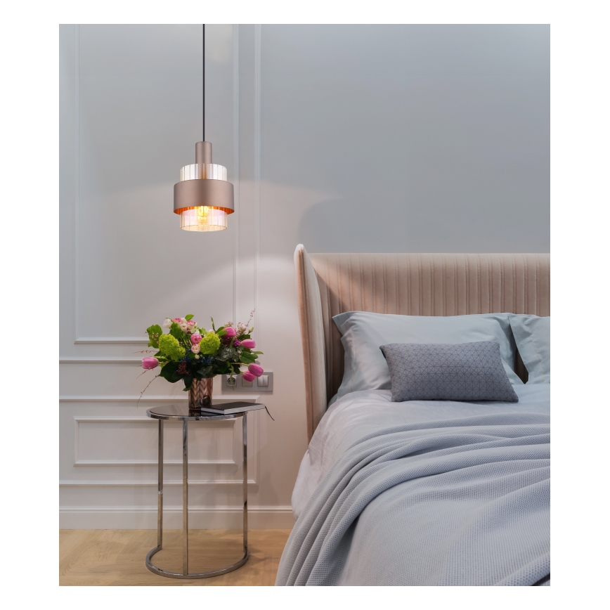 Globo - Pendellampa med vajer 1xE27/60W/230V