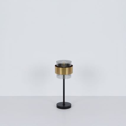 Globo - Bordslampa 1xE27/60W/230V svart/mässing