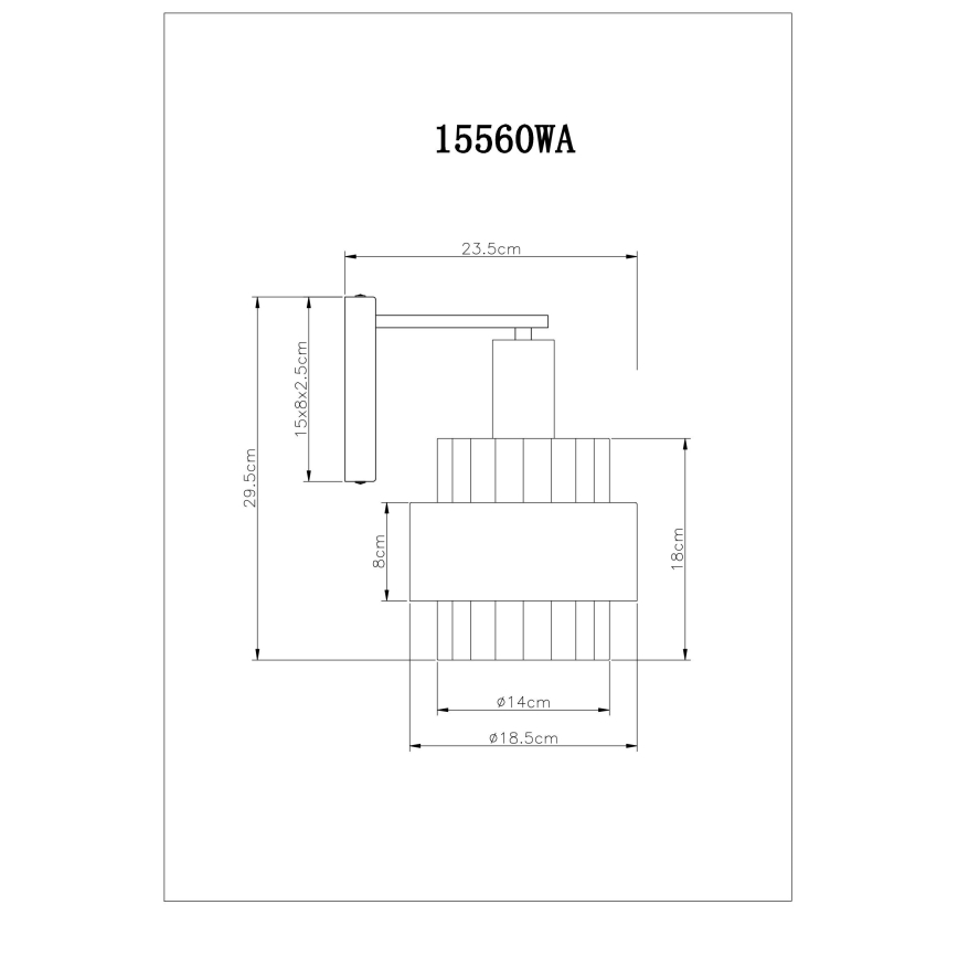 Globo - Vägglampa 1xE27/60W/230V