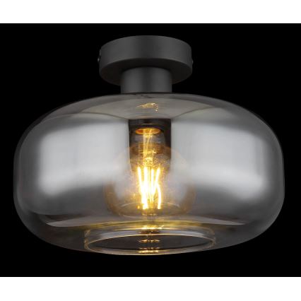 Globo - Ytmonterad ljuskrona 1xE27/40W/230V diameter 28 cm grå