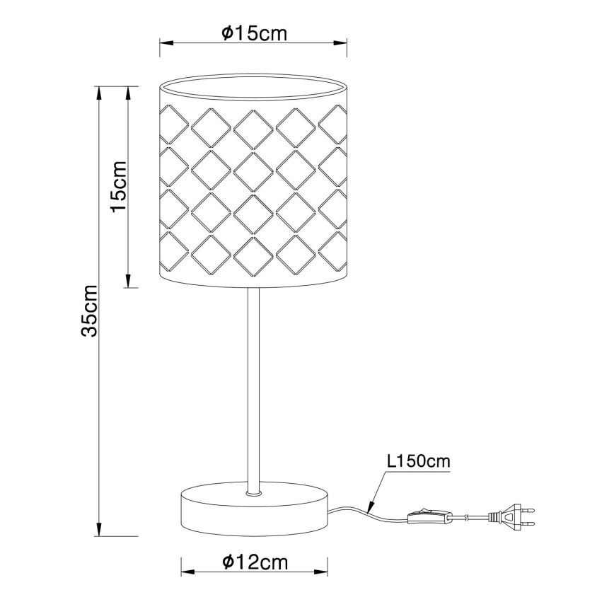 Globo - Bordslampa  1xE14/40W/230V