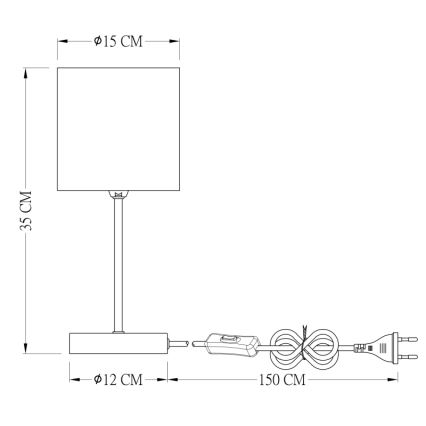 Globo - Bordslampa  1xE14/25W/230V