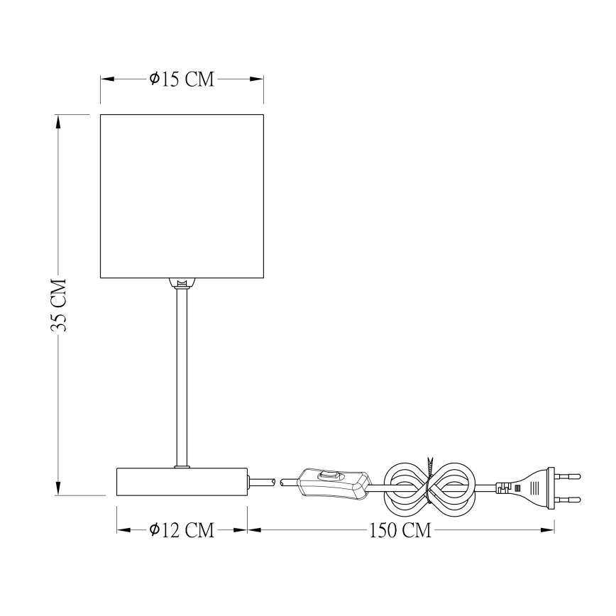 Globo - Bordslampa  1xE14/25W/230V