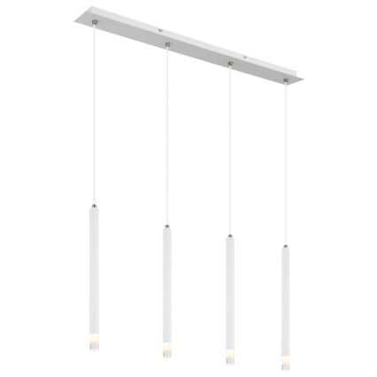 Globo - Ljuskrona med textilsladd 4xG9/4W/230V