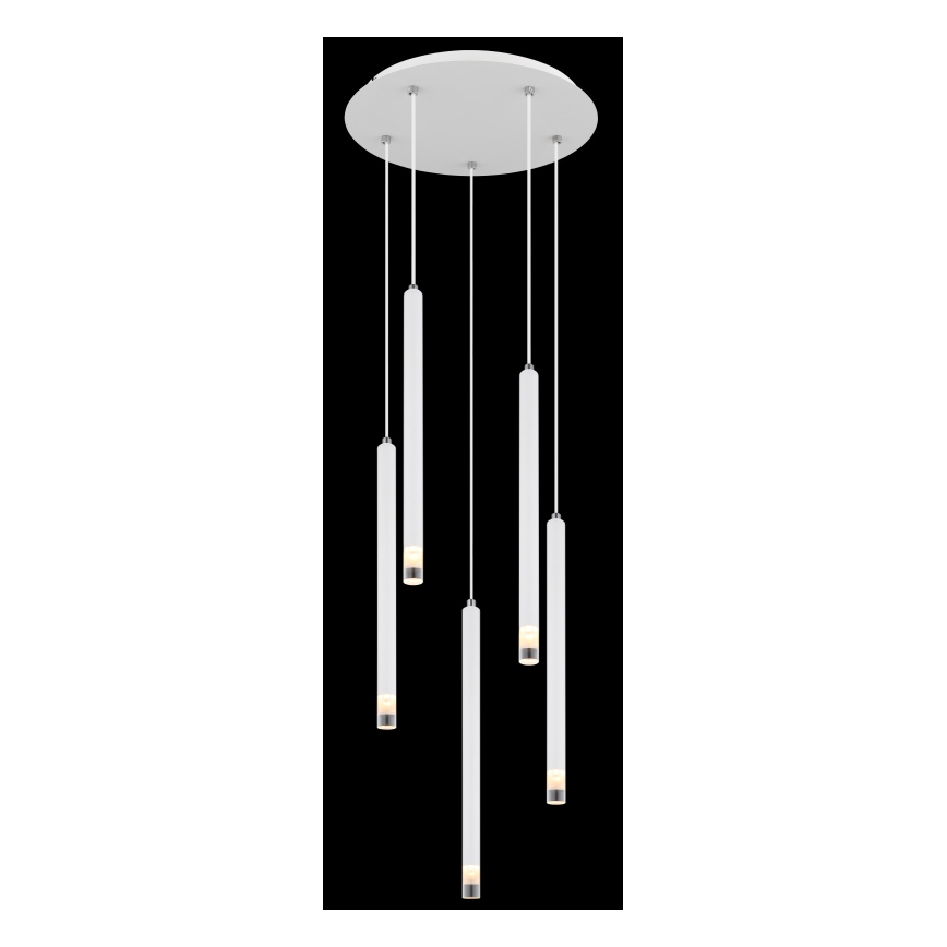 Globo - Ljuskrona med textilsladd 5xG9/4W/230V diameter 34 cm