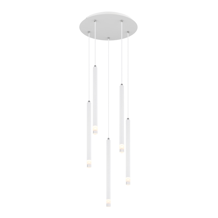 Globo - Ljuskrona med textilsladd 5xG9/4W/230V diameter 34 cm
