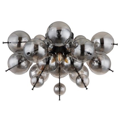 Globo - Ytmonterad ljuskrona 3xE14/25W/230V diameter 55 cm svart