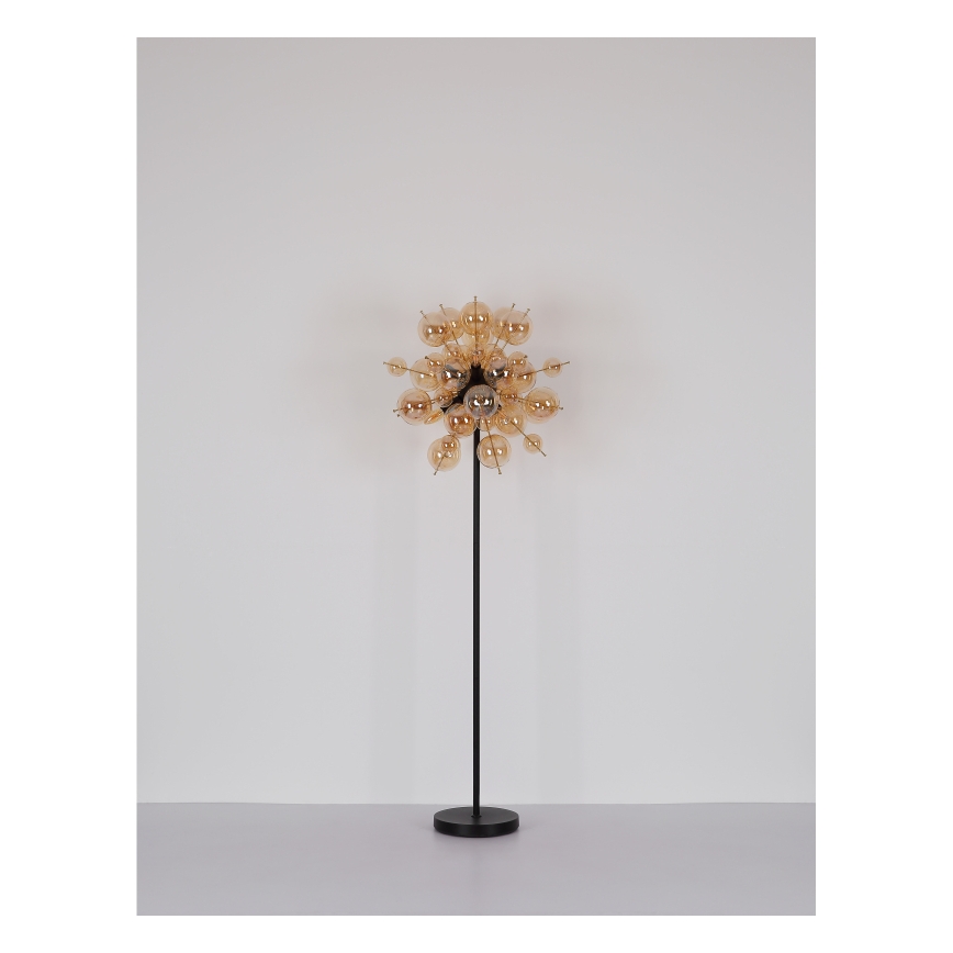 Globo - Golvlampa 6xE14/25W/230V guldfärgad