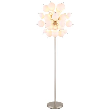 Globo - Golvlampa 6xE14/25W/230V vit