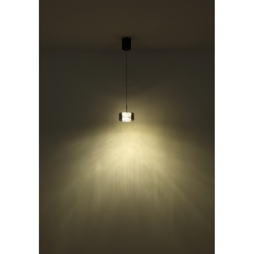 Globo - LED ljuskrona med textilsladd LED/6W/230V