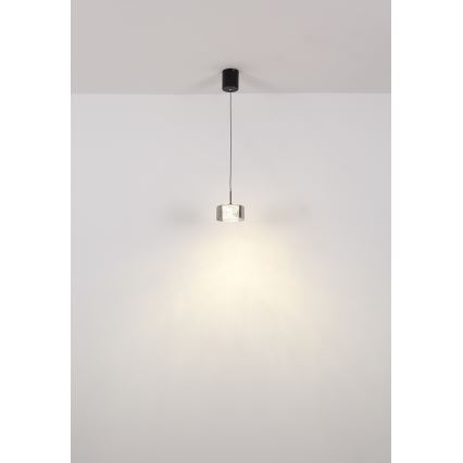 Globo - LED ljuskrona med textilsladd LED/6W/230V