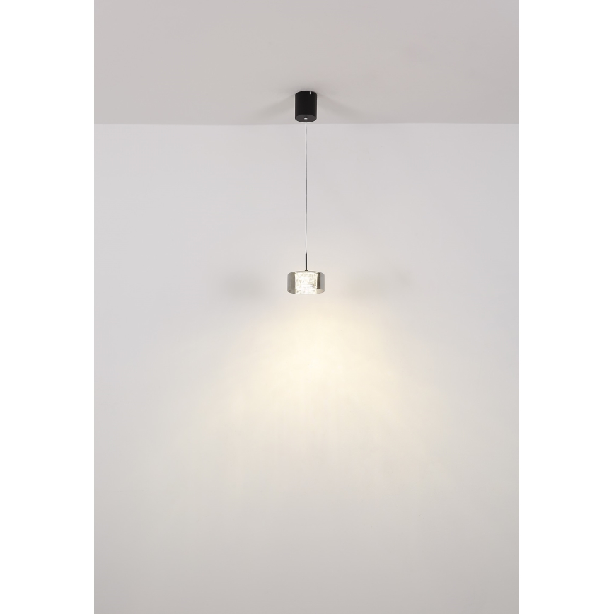 Globo - LED ljuskrona med textilsladd LED/6W/230V