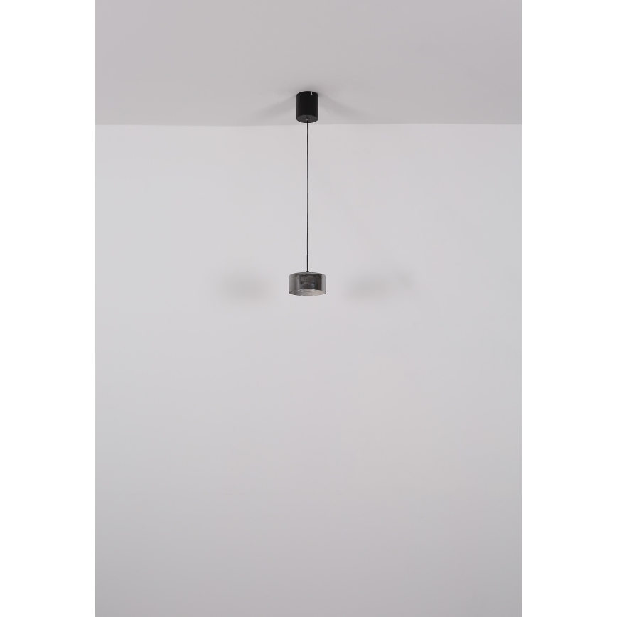 Globo - LED ljuskrona med textilsladd LED/6W/230V