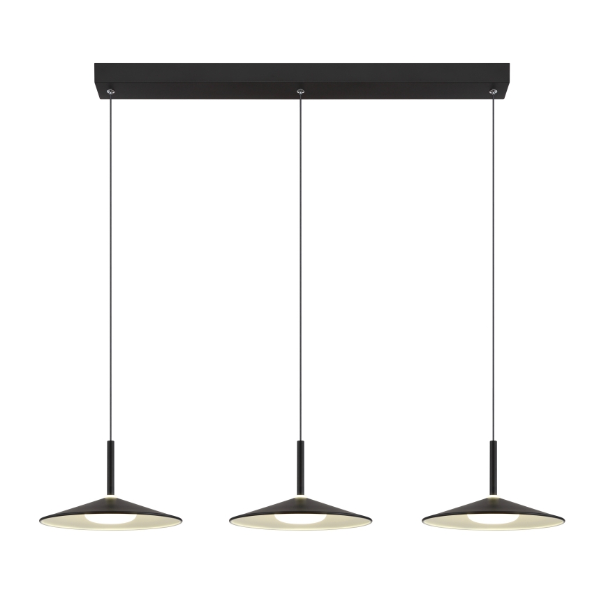 Globo - LED-pendel med vajer LED/24W/230V 4000K svart
