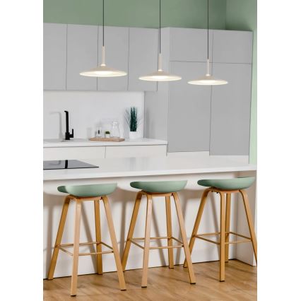 Globo - LED-pendel på vajer LED/24W/230V 4000K krämfärgad