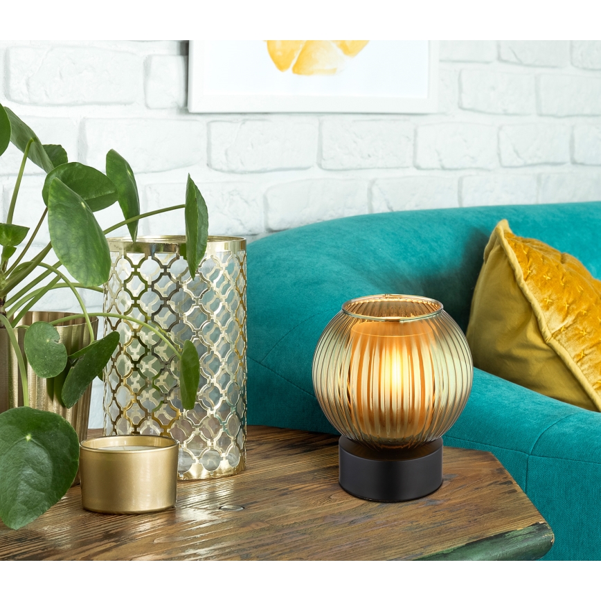 Globo - Bordslampa 1xE27/25W/230V diameter 15 cm grön