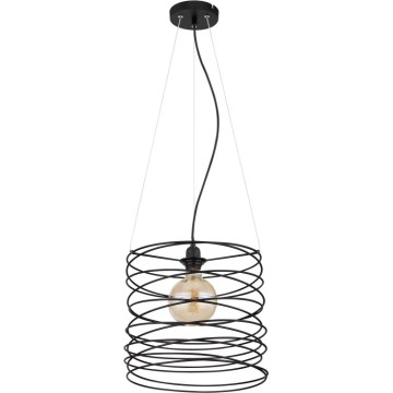 Globo 15640H - Hänglampa på kabel TILLY 1xE27/60W/230V svart