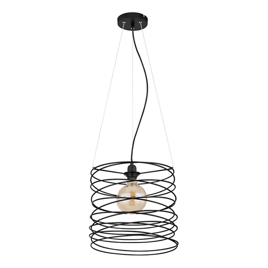 Globo 15640H - Hänglampa på kabel TILLY 1xE27/60W/230V svart