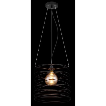 Globo 15640H - Hänglampa på kabel TILLY 1xE27/60W/230V svart