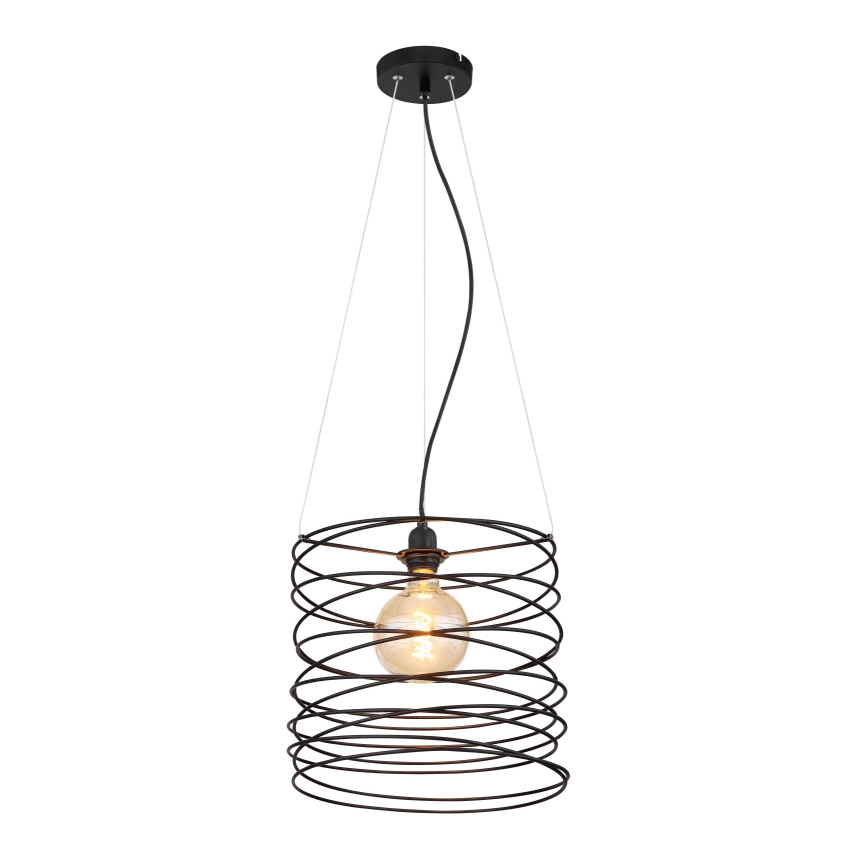 Globo 15640H - Hänglampa på kabel TILLY 1xE27/60W/230V svart