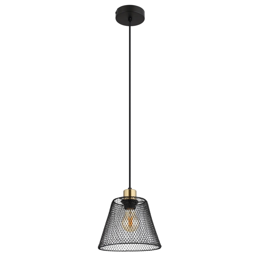 Globo - Ljuskrona med textilsladd 1xE27/40W/230V diameter 20 cm
