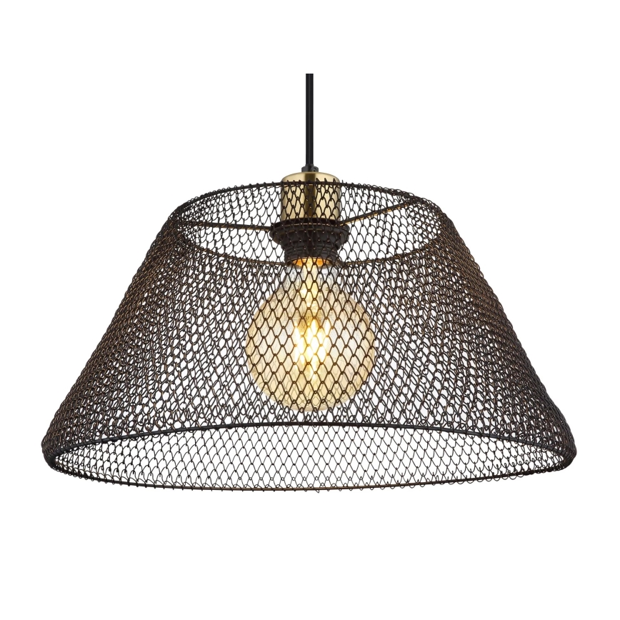 Globo - Ljuskrona med textilsladd 1xE27/40W/230V diameter 36 cm
