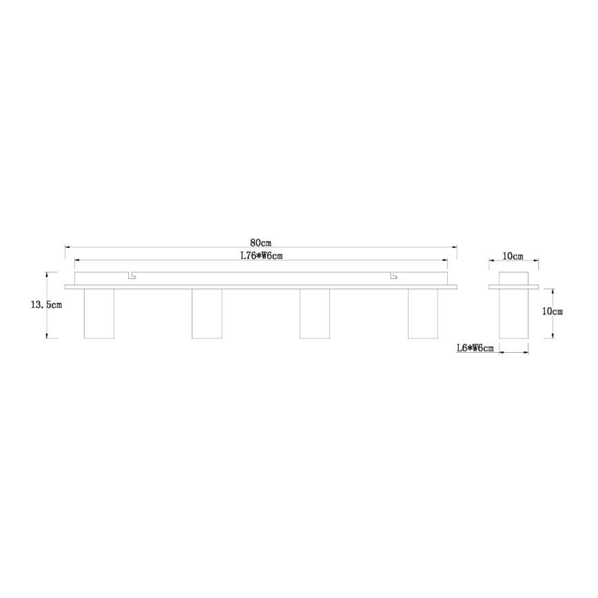 Globo 15655-4D - Taklampa ERNA 4xE27/60W/230V