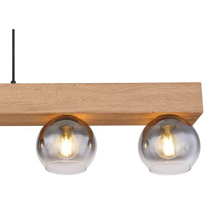 Globo - Ljuskrona med textilsladd 5xE27/40W/230V