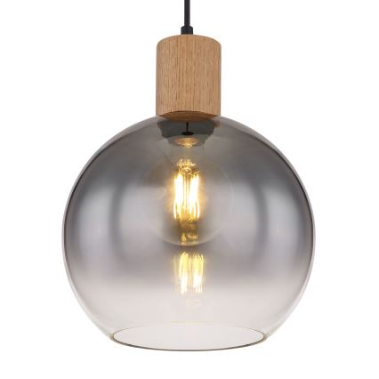 Globo - Ljuskrona med textilsladd 1xE27/40W/230V
