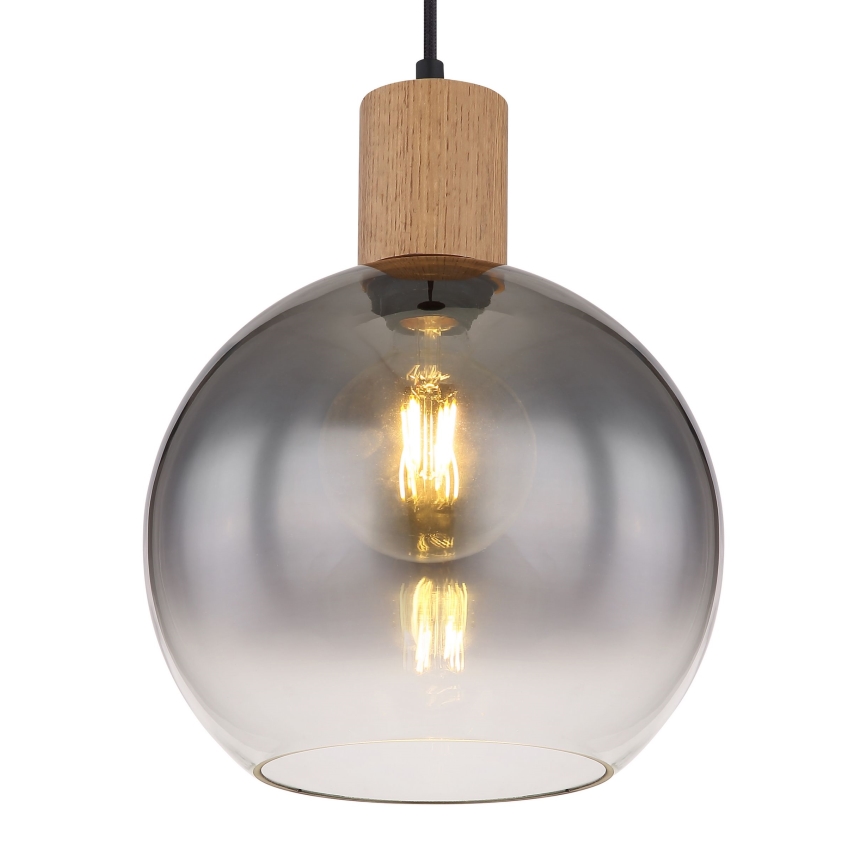 Globo - Ljuskrona med textilsladd 1xE27/40W/230V