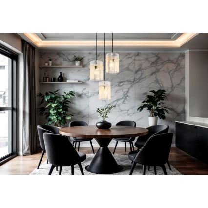 Globo - Hänglampa med kabel 3xE27/60W/230V