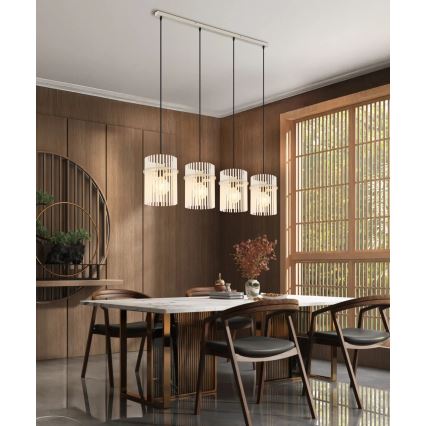 Globo - Pendel med kabel 4xE27/60W/230V