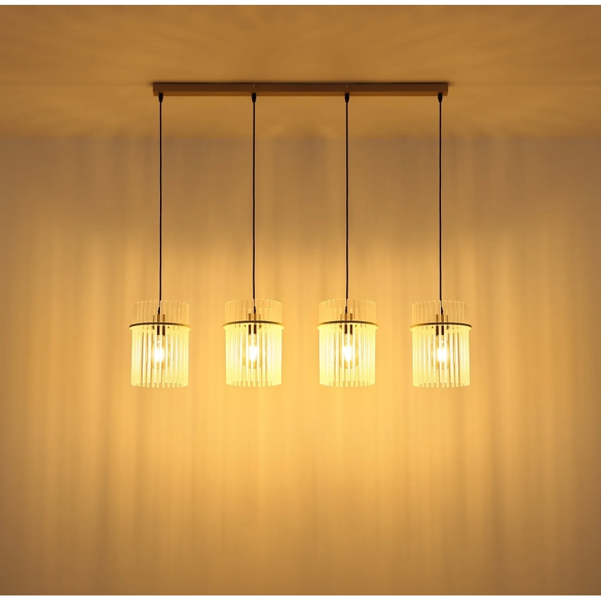 Globo - Pendel med kabel 4xE27/60W/230V