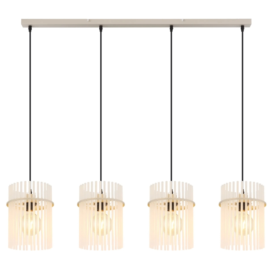 Globo - Pendel med kabel 4xE27/60W/230V