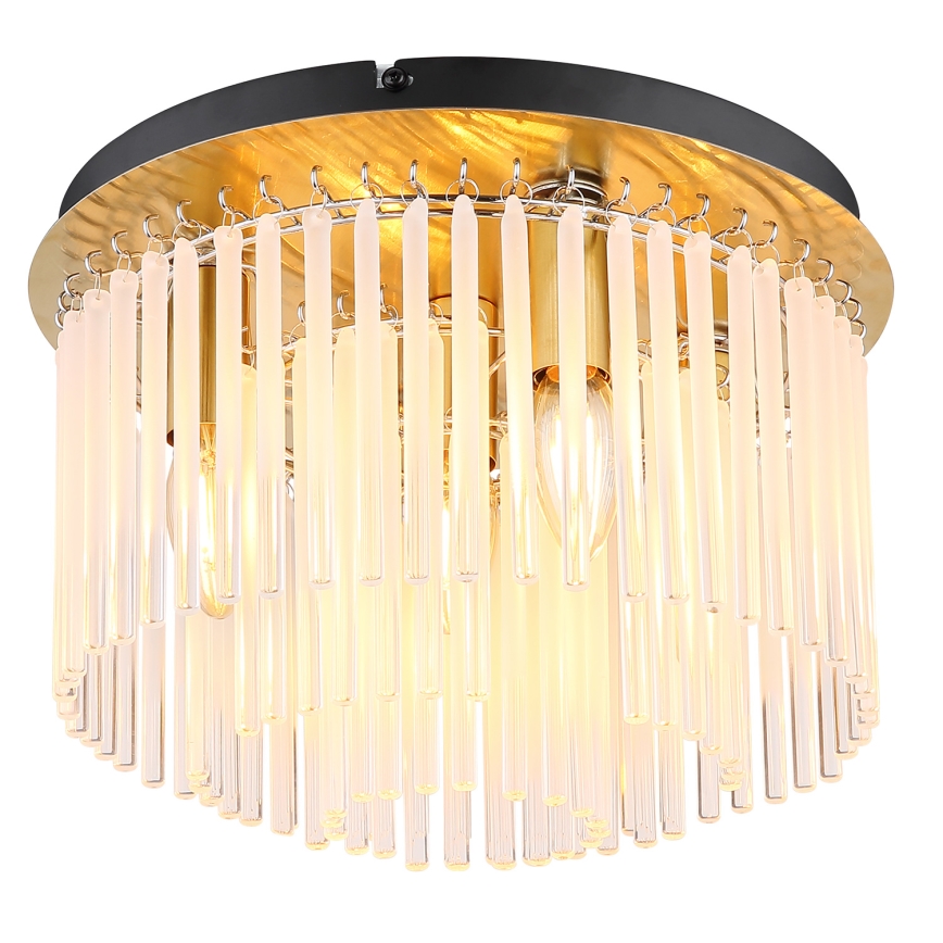 Globo - Taklampa 5xE27/60W/230V diameter 32 cm guld