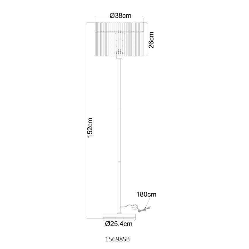 Globo - Golvlampa 1xE27/60W/230V
