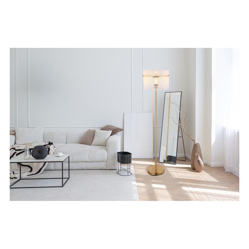 Globo - Golvlampa 1xE27/60W/230V guld