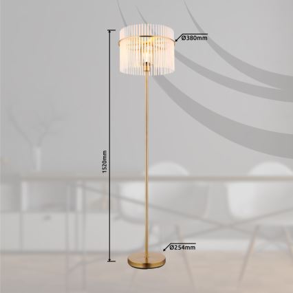 Globo - Golvlampa 1xE27/60W/230V guld