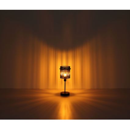 Globo - Bordslampa 1xE14/40W/230V diameter 15 cm svart