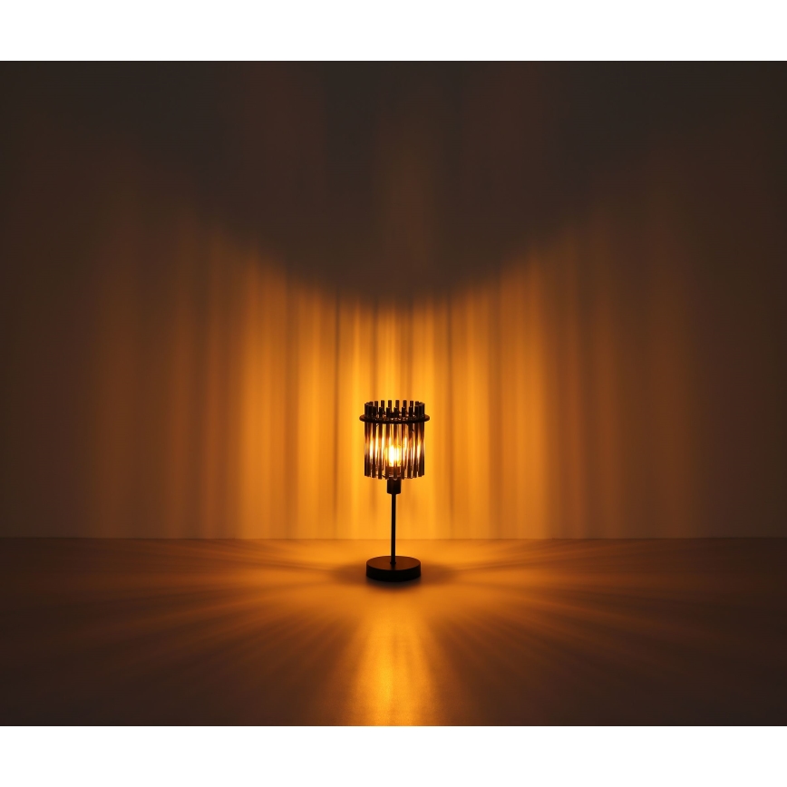 Globo - Bordslampa 1xE14/40W/230V diameter 15 cm svart