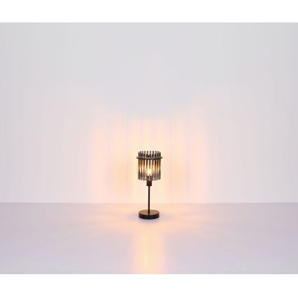 Globo - Bordslampa 1xE14/40W/230V diameter 15 cm svart