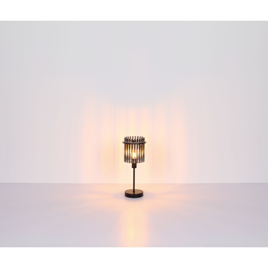 Globo - Bordslampa 1xE14/40W/230V diameter 15 cm svart