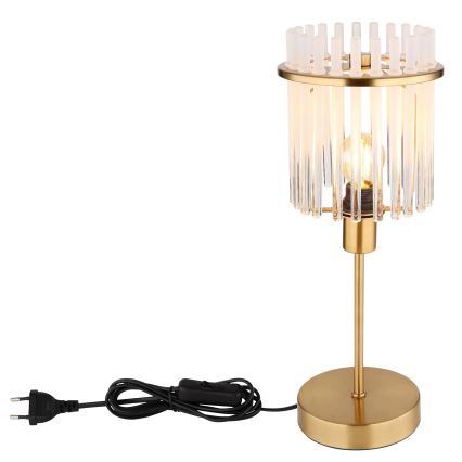 Globo - Bordslampa 1xE14/40W/230V diameter 15 cm guld