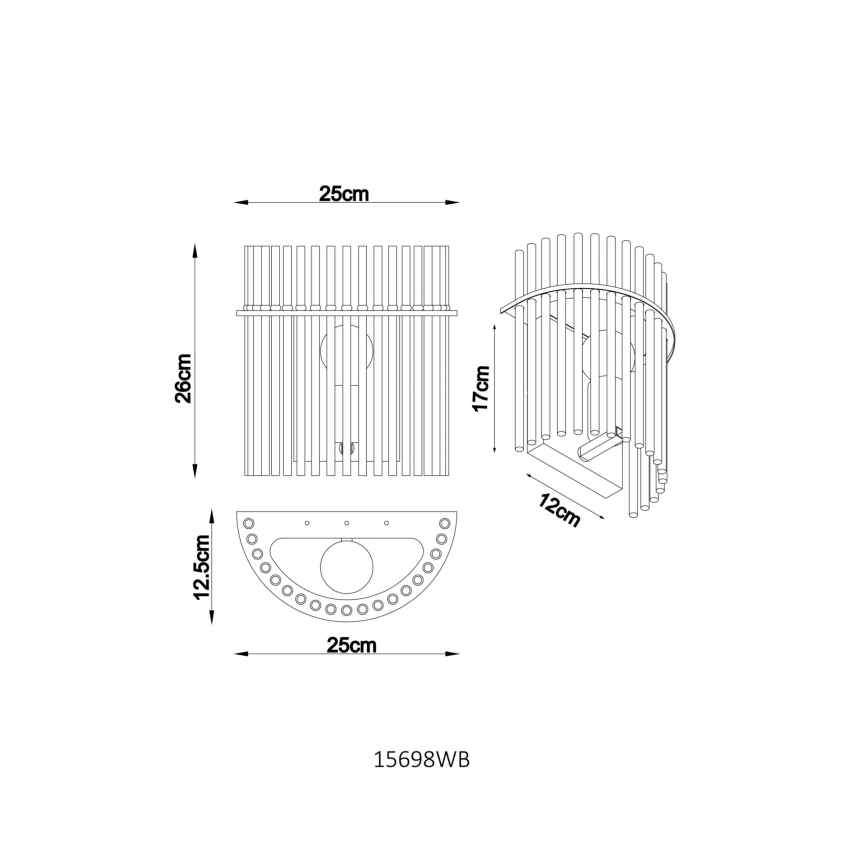 Globo - Vägglampa 1xE27/60W/230V