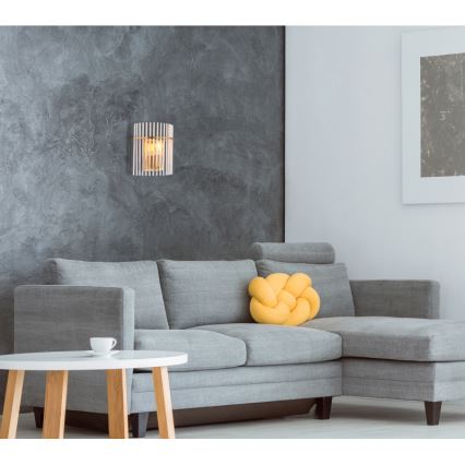 Globo - Vägglampa 1xE27/60W/230V guld