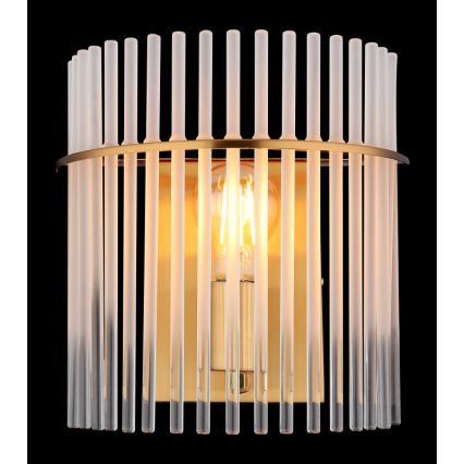 Globo - Vägglampa 1xE27/60W/230V guld