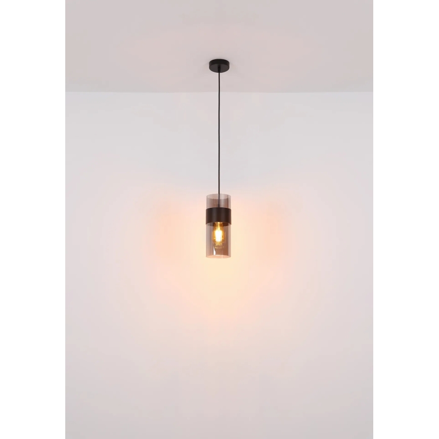 Globo - Ljuskrona med textilsladd 1xE27/60W/230V