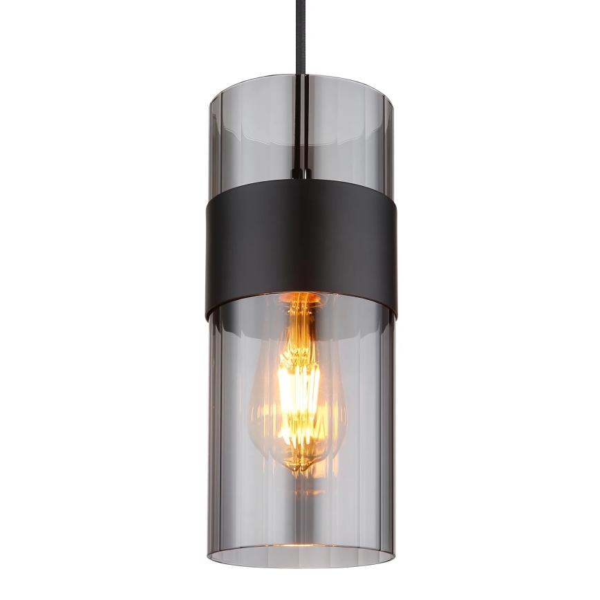 Globo - Ljuskrona med textilsladd 1xE27/60W/230V