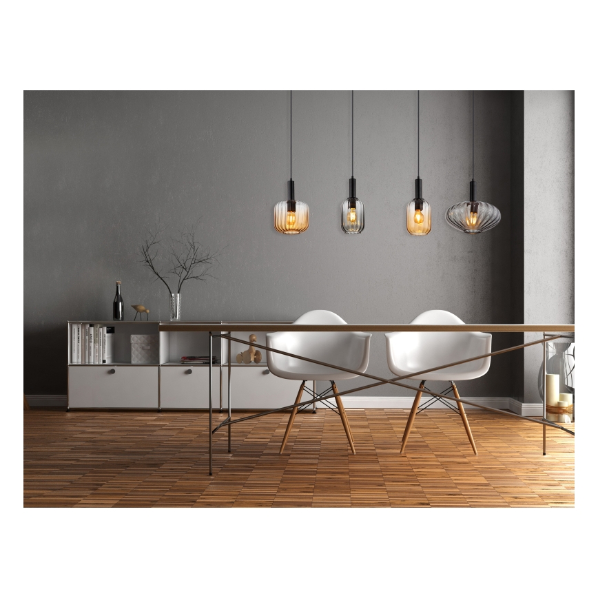 Globo - Pendellampa på vajer 4xE27/60W/230V